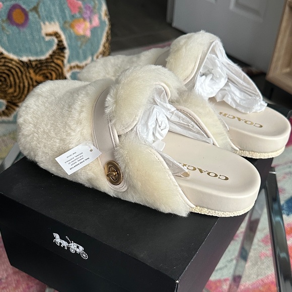 Coach Blake Shearling Clogs - Picture 3 of 7